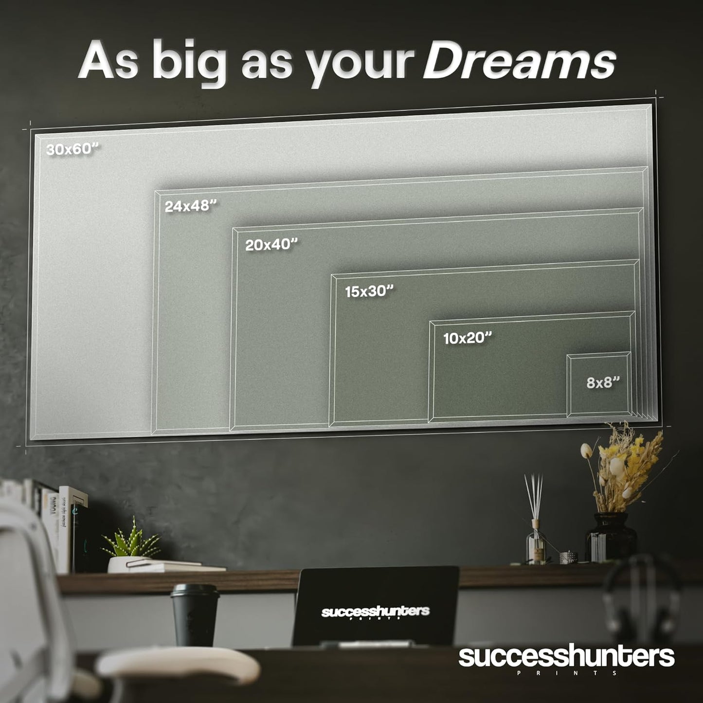 Motivational Wall Art for Office, Super Car Art Canvas, Inspirational Automotive Decor for Mercedes Benz G Class Sportscar Lovers, Motivational Wall Decor for Office and Home Car Poster (15" x 30" in)