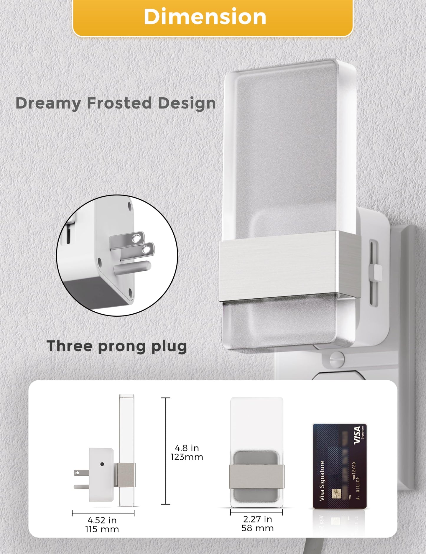 L Lohas Led Night Light  Night Lights Plug Into Wall [2 Pack]  Dusk-To-Dawn Sensor Decorative Night Light  0-100Lm Dimmable Nightlights  Wall Sconce-Style Acrylic Nitelight For Bathroom  Hallway Gift