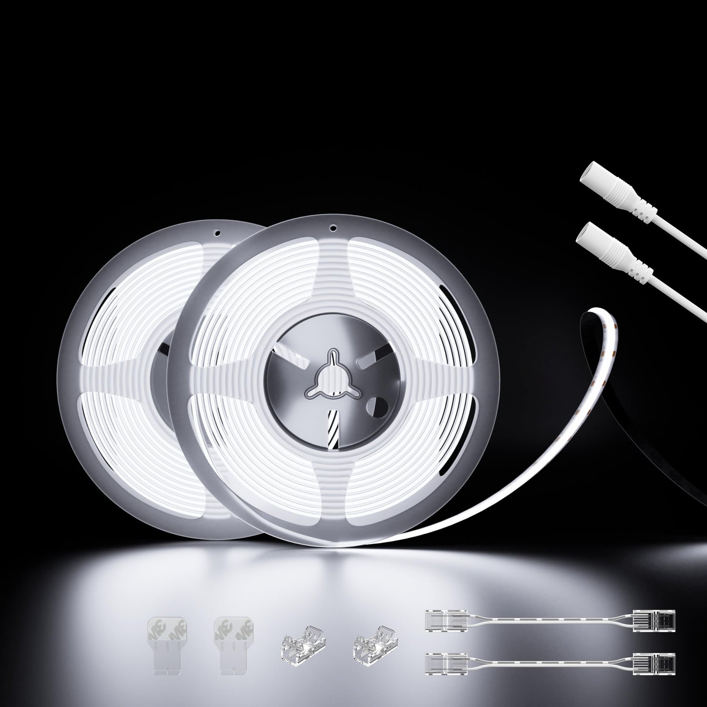 PAUTIX COB LED Strip Lights, 48ft Daylight White 6000K, 504 LEDs/m, Flexible LED Tape for Home DIY Projects