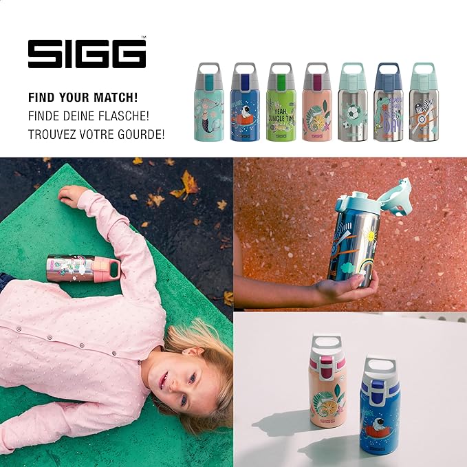SIGG - Stainless Steel Kids Bottle - Shield One - Suitable For Carbonated Beverages - 17 Oz