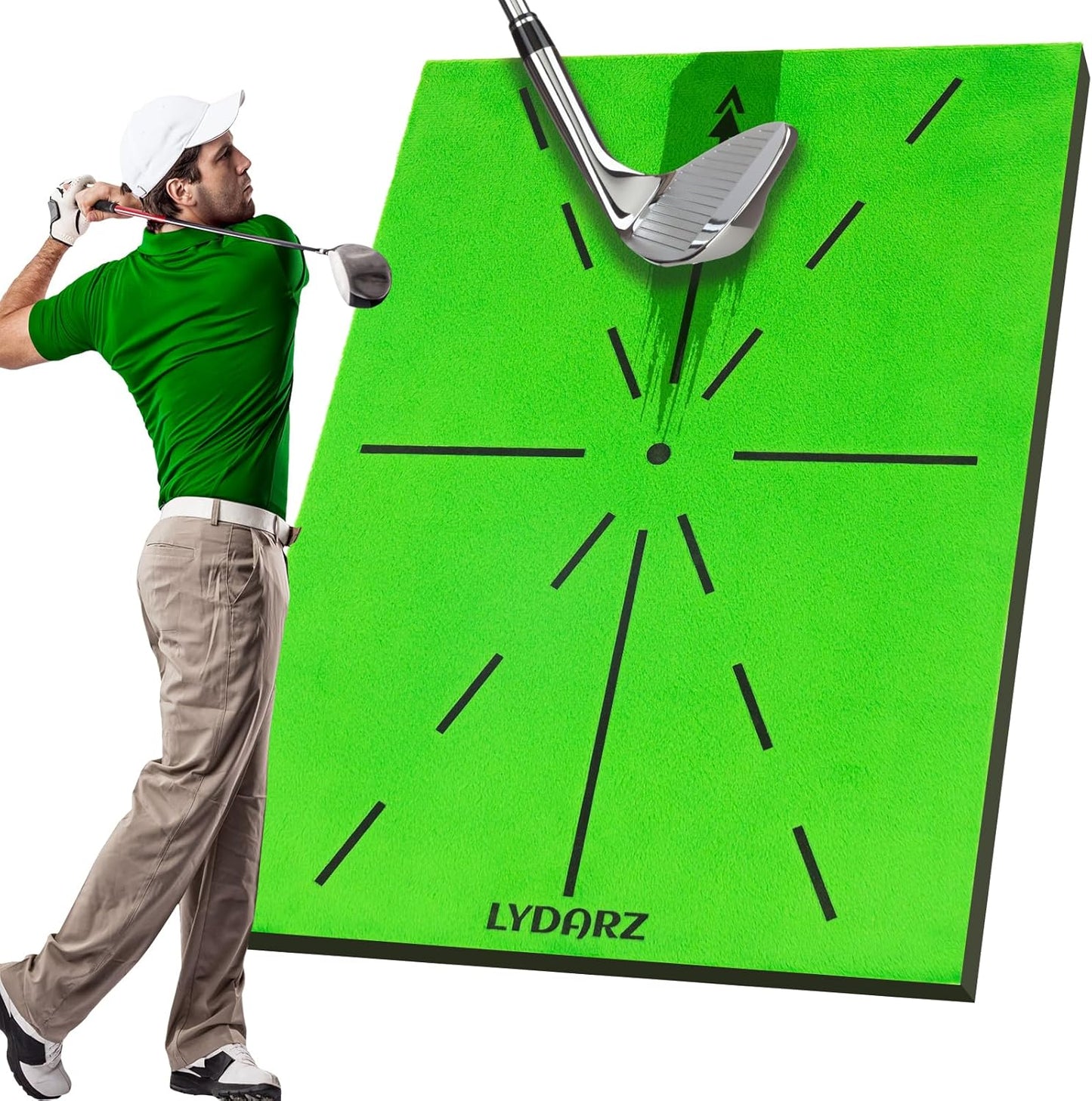 Portable Golf Swing Turf Mat – Lightweight Golf Practice Mat with Instant Feedback, Indoor and Outdoor Training Aid, Ideal Gift for Golfers