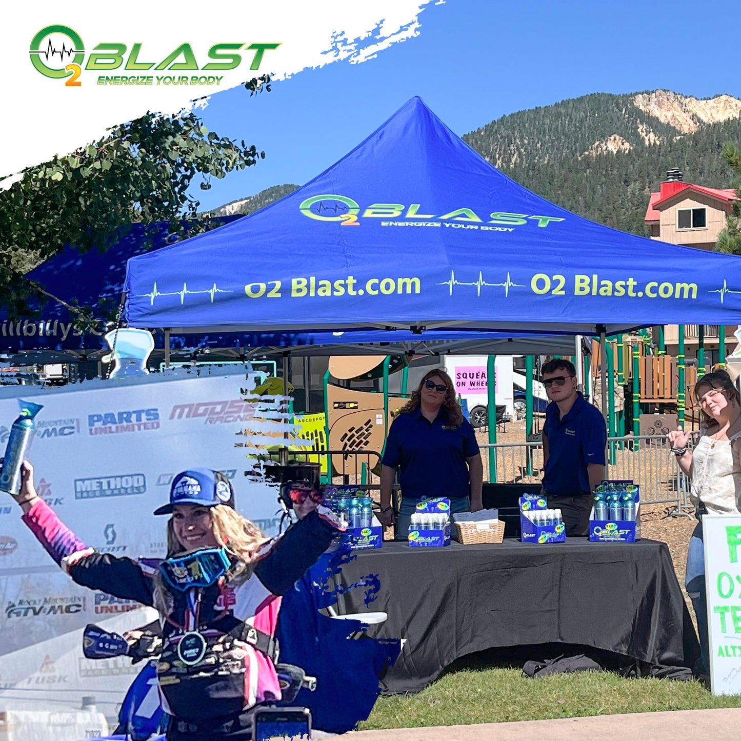 O2 Blast - Portable Oxygen Can, Filled with 99.99% Pure Oxygen in a Can with Breathing Mask for Sports, Travel, and High Altitude Use | On-The-Go Air Support for Hiking and Outdoors – 10L, 5-Pack