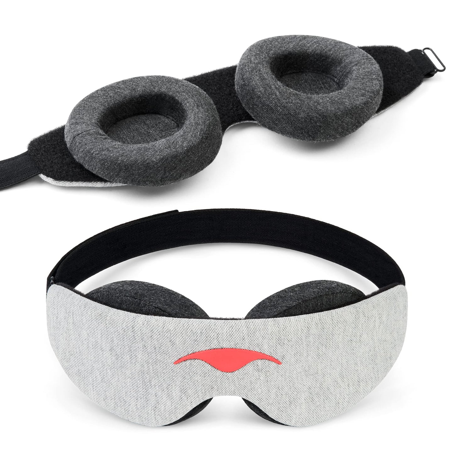 Manta Slim Sleep Mask – Ultra-Light Blackout Eye Mask with Adjustable Eye Cups, Soft Strap for Comfortable Sleep, Minimalist Design for Better Rest