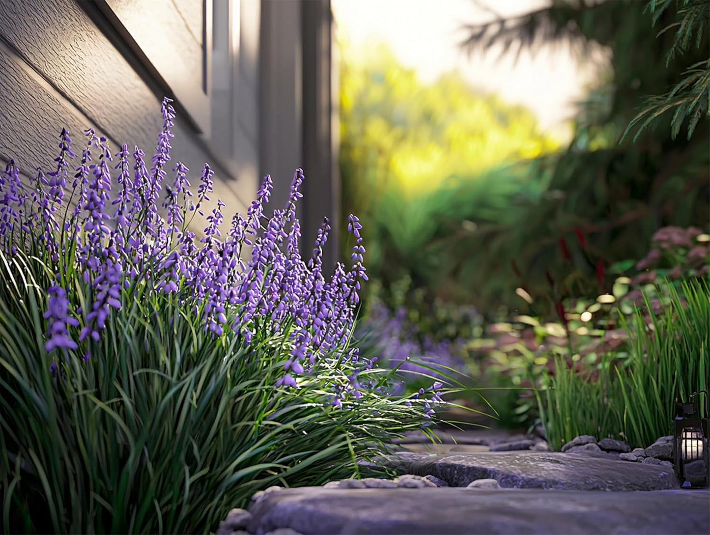 Big Blue Liriope Plants | 10 Live 4 Inch Pots | Liriope Muscari 'Big Blue' | Hardy Evergreen Ground Cover | Shade and Full Sun Tolerant Ornamental Lilyturf Grass