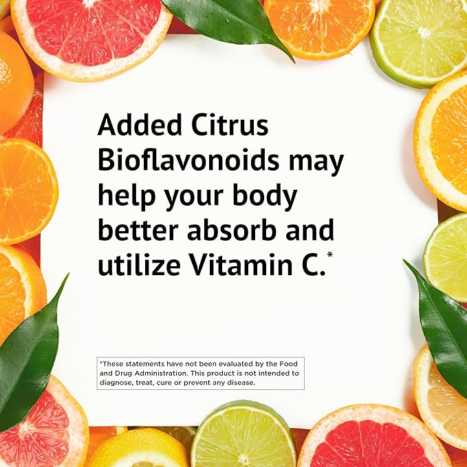 American Health Ester-C 500 mg with Citrus Bioflavonoids - 120 Vegetarian Capsules - 24-Hour Immune Support - Non-GMO, Vegan, Gluten Free - 60 Servings