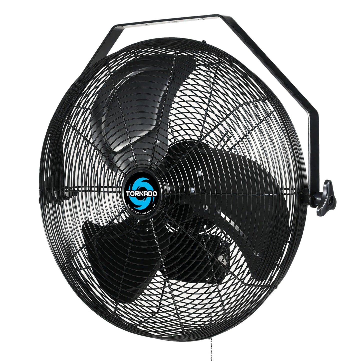 Tornado 18 Outdoor Ipx4 Rated Water-Resistant Metal Industrial Wall Mount Fan, 3 Speed High Velocity Wall Fan For Commercial, In