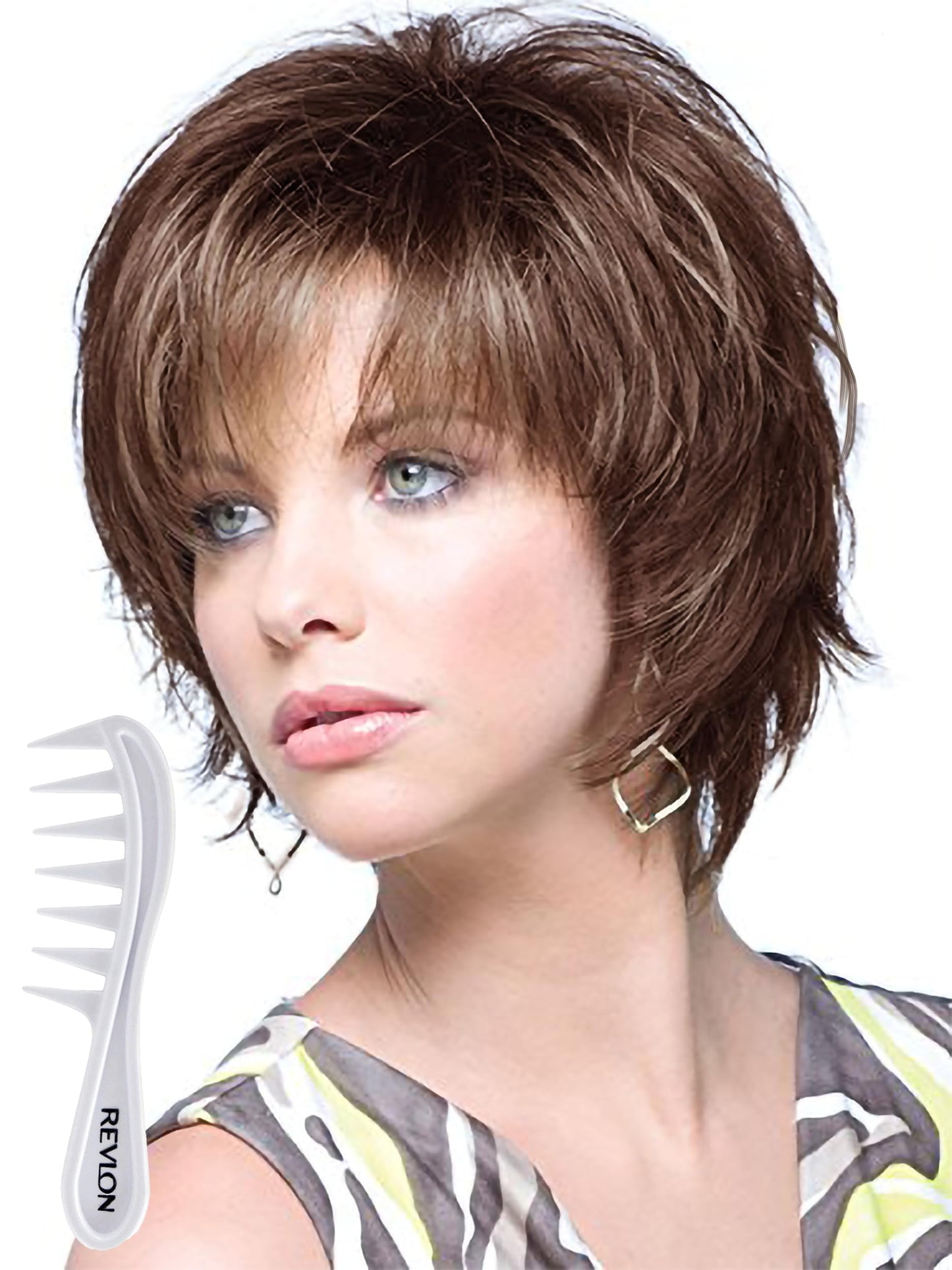 Noriko Sky Synthetic Wig by Rene of Paris and Wig Lift Comb - Auburn Sugar-R - Bundle 2 Items
