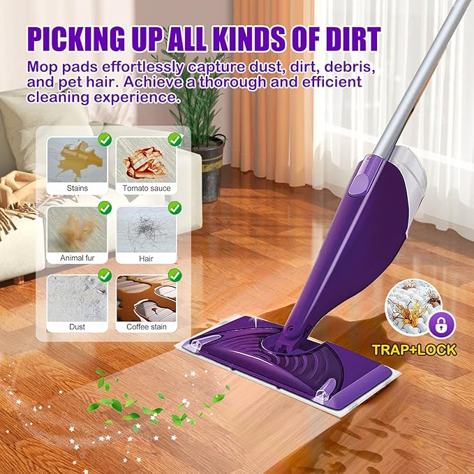 50 Pack Mop Pad Refills for Swiffer Wet Jet Mop Pads, Wet Jet Mopping Pads for Multi Surface Floor Cleaning, 4 Layers Thickened & Super Absorbent.