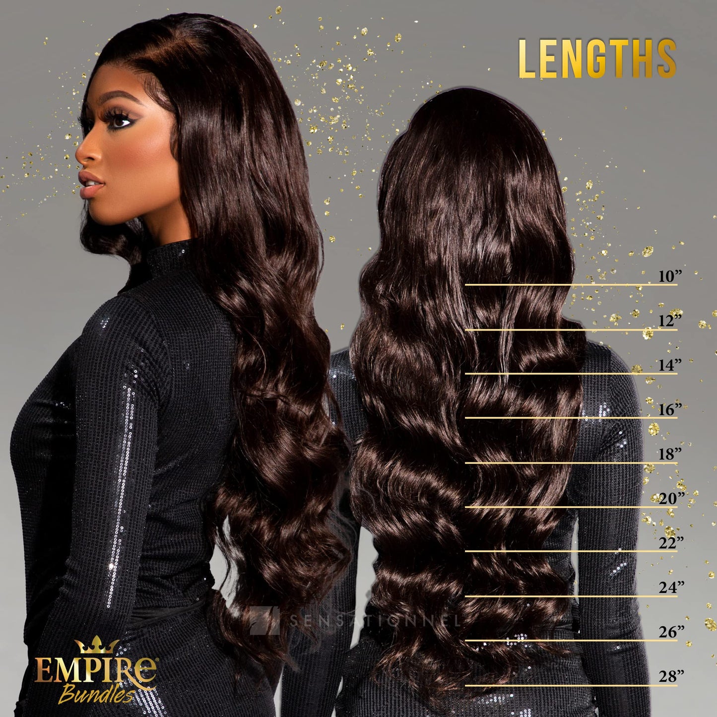 Sensationnel Empire bundles- body wave 10a tangle shed free human hair for weaving and sew in styles - 1 pack (12 inch, NATURAL)