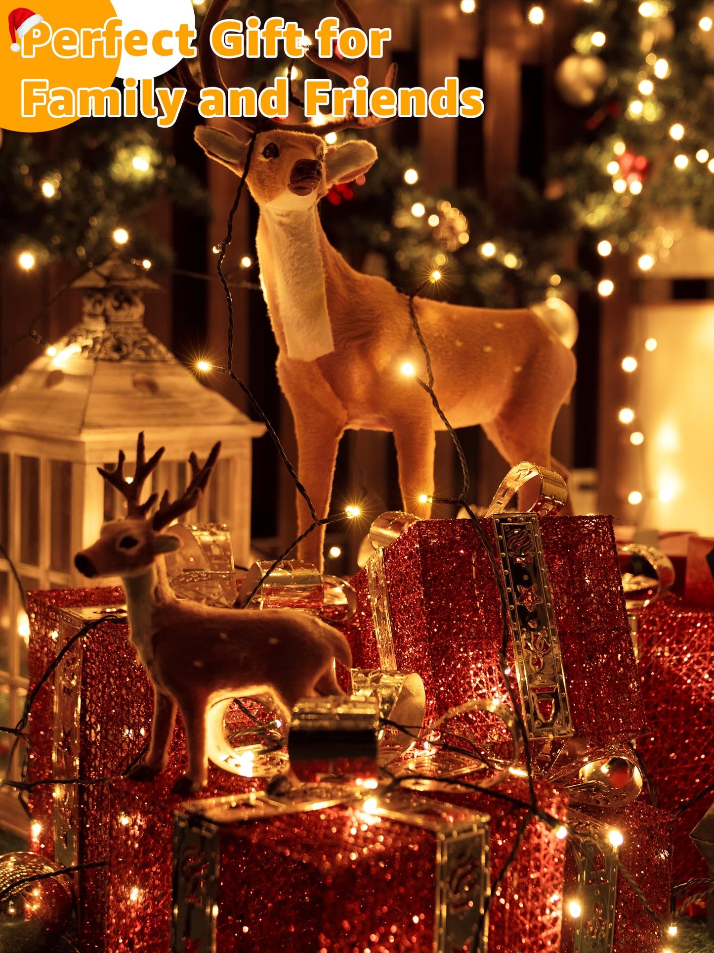 Brightchristmas 1000 Led Waterproof Outdoor String Lights, Warm White, 328 Ft, With Remote & Timer, 8 Dimmable Modes, Model Nya1000A
