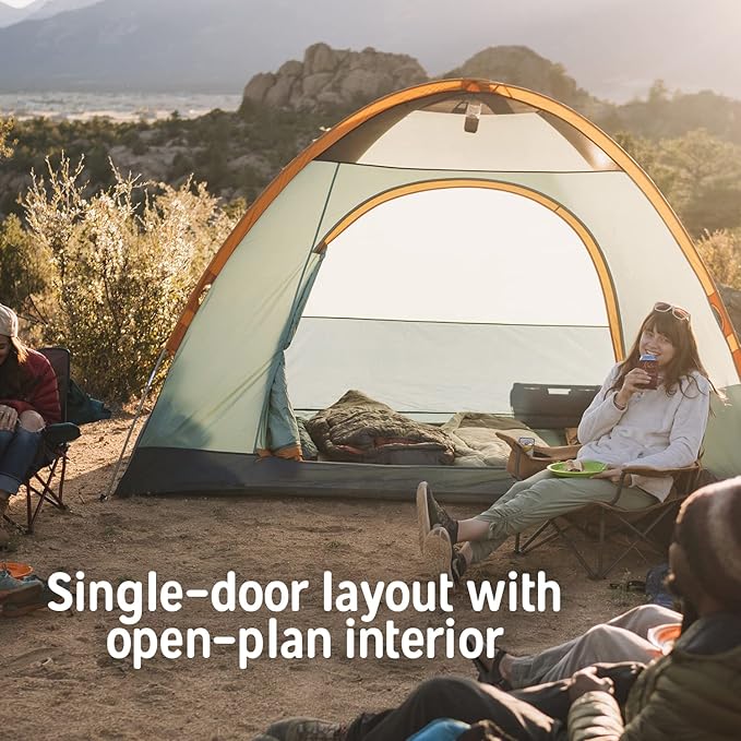 Kelty Tallboy Family Car Camping Tent, 4 or 6 Person Freestanding Shelter, Large Capacity, Stuff Sack Included. 2022