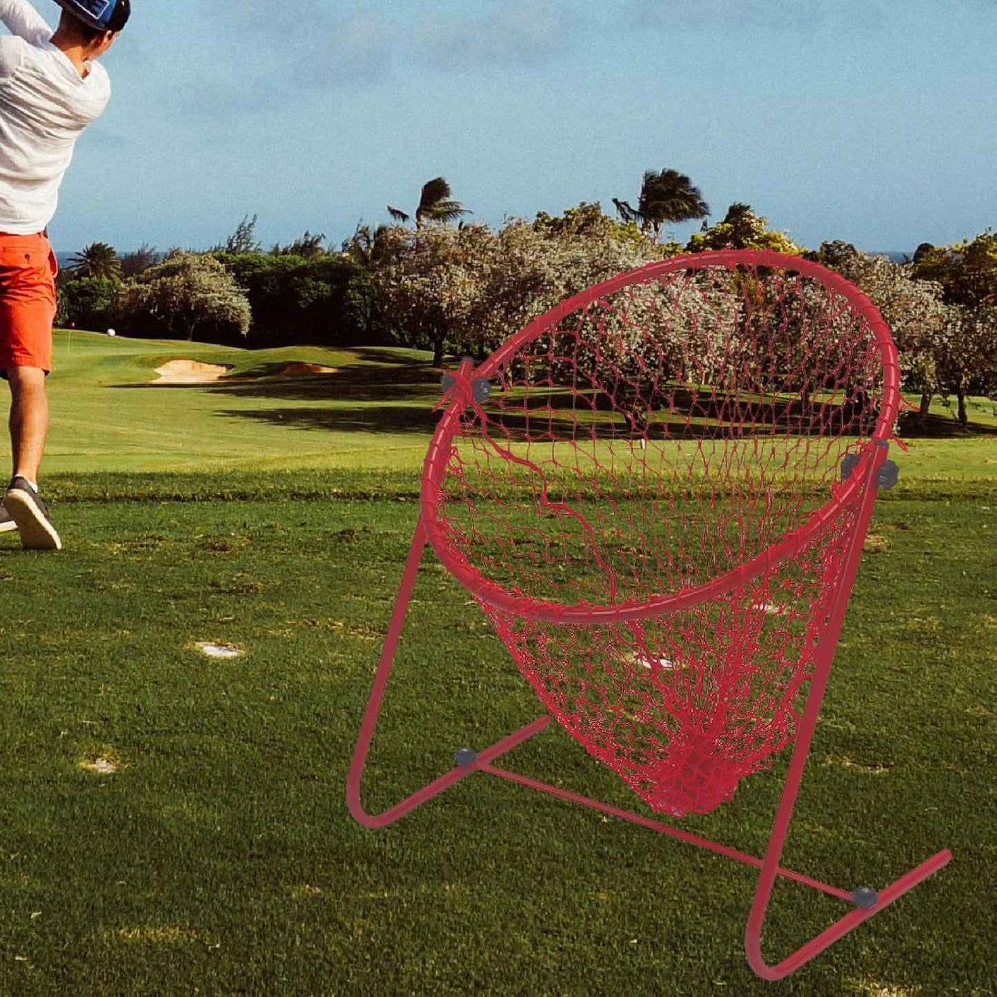 Golf Chipping Practice Net,Training Equipment Home Adjustable Angle Target Accessories for Exercise Pitching Backyard Driving