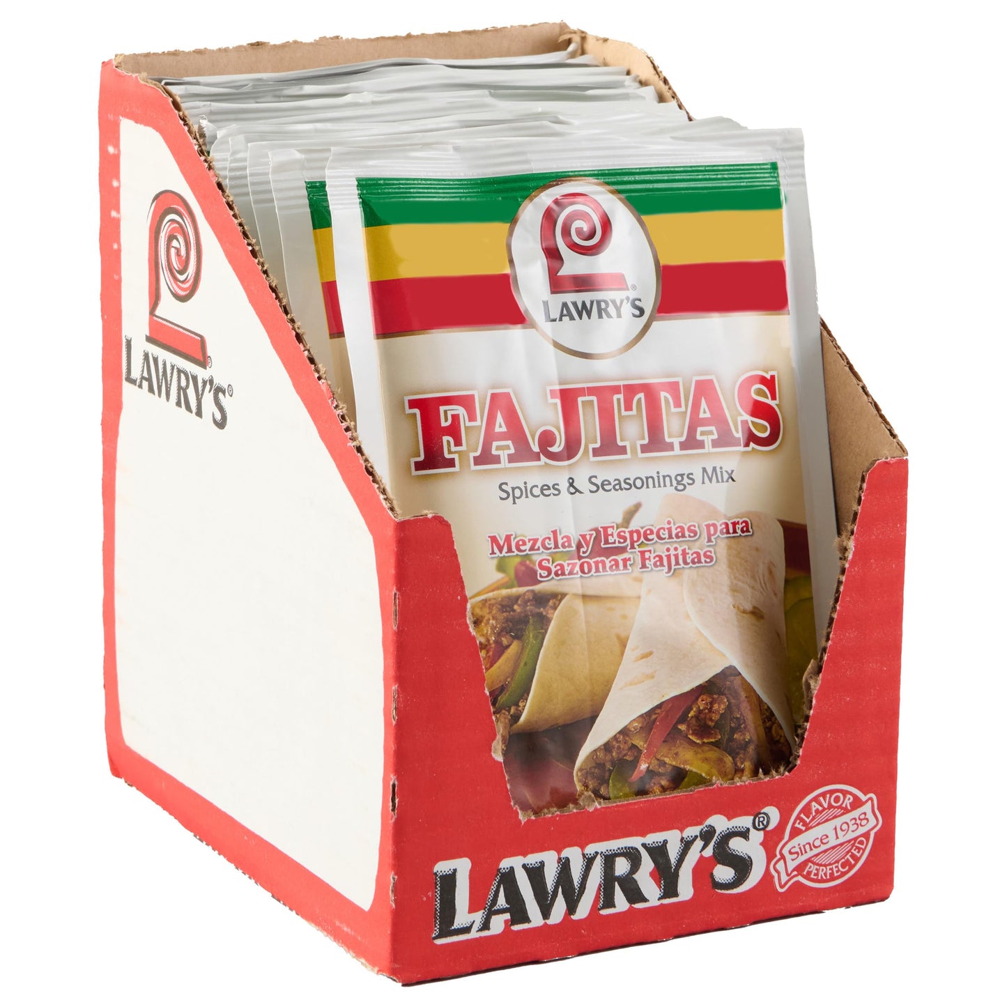 Lawry s Fajitas Spices & Seasonings Mix, 1.27 oz (Pack of 12)