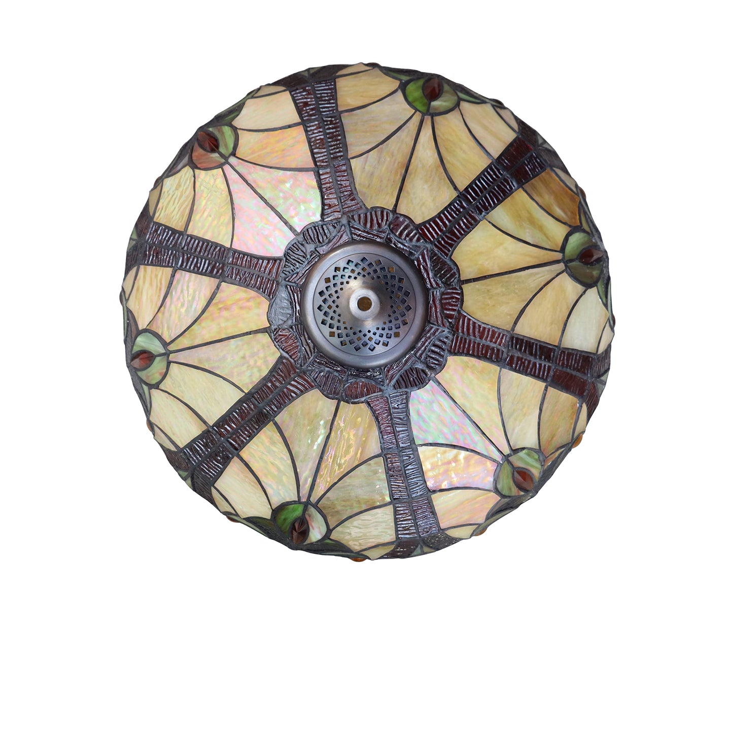 Chloe Lighting Adia Victorian-Style Ceiling Pendant 18in Wide Dark Bronze Glass 2 Light Model CH38632AV18-UP2