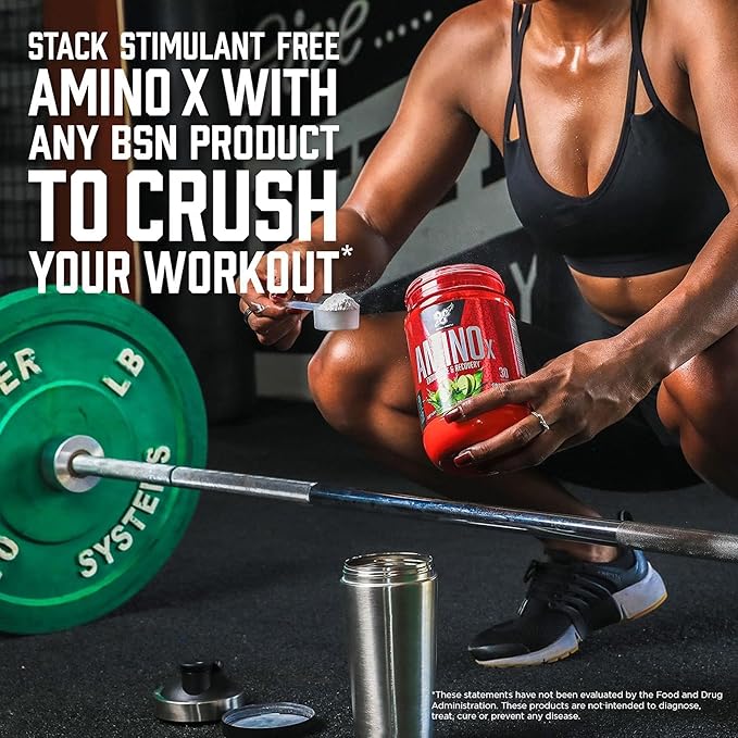 BSN Amino X Muscle Recovery & Endurance Powder with BCAAs, Intra Workout Support, 10 Grams of Amino Acids, Keto Friendly, Caffeine Free, Flavor: Fruit Punch, 30 servings (Packaging May Vary)