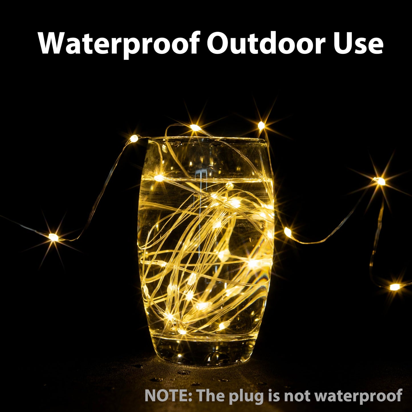 Pcores 525Ft Warm White Fairy Lights, 1600 Leds, Waterproof, Remote-Controlled, Indoor & Outdoor Decor