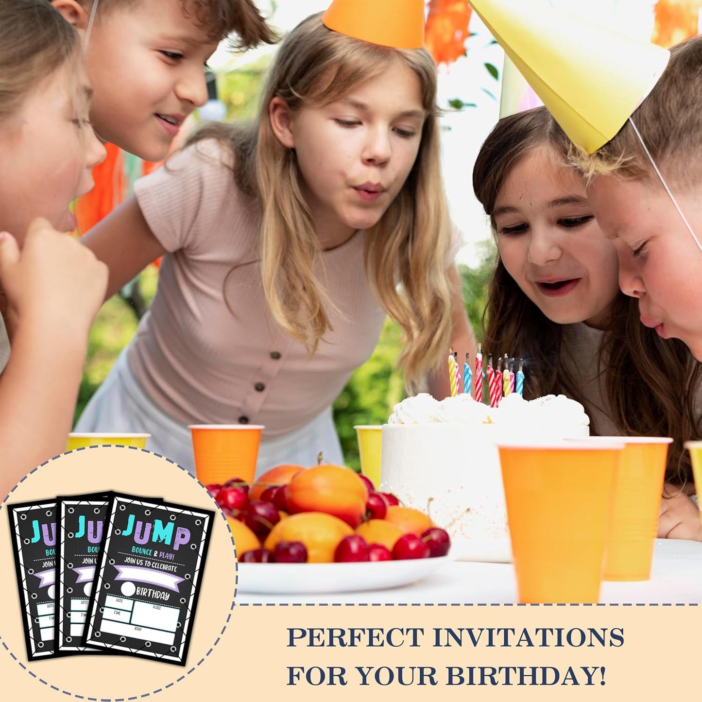 CLIRBE Greeting Card - Birthday Party Invitations for Boys, 20 Invitations with 20 Envelopes - E02