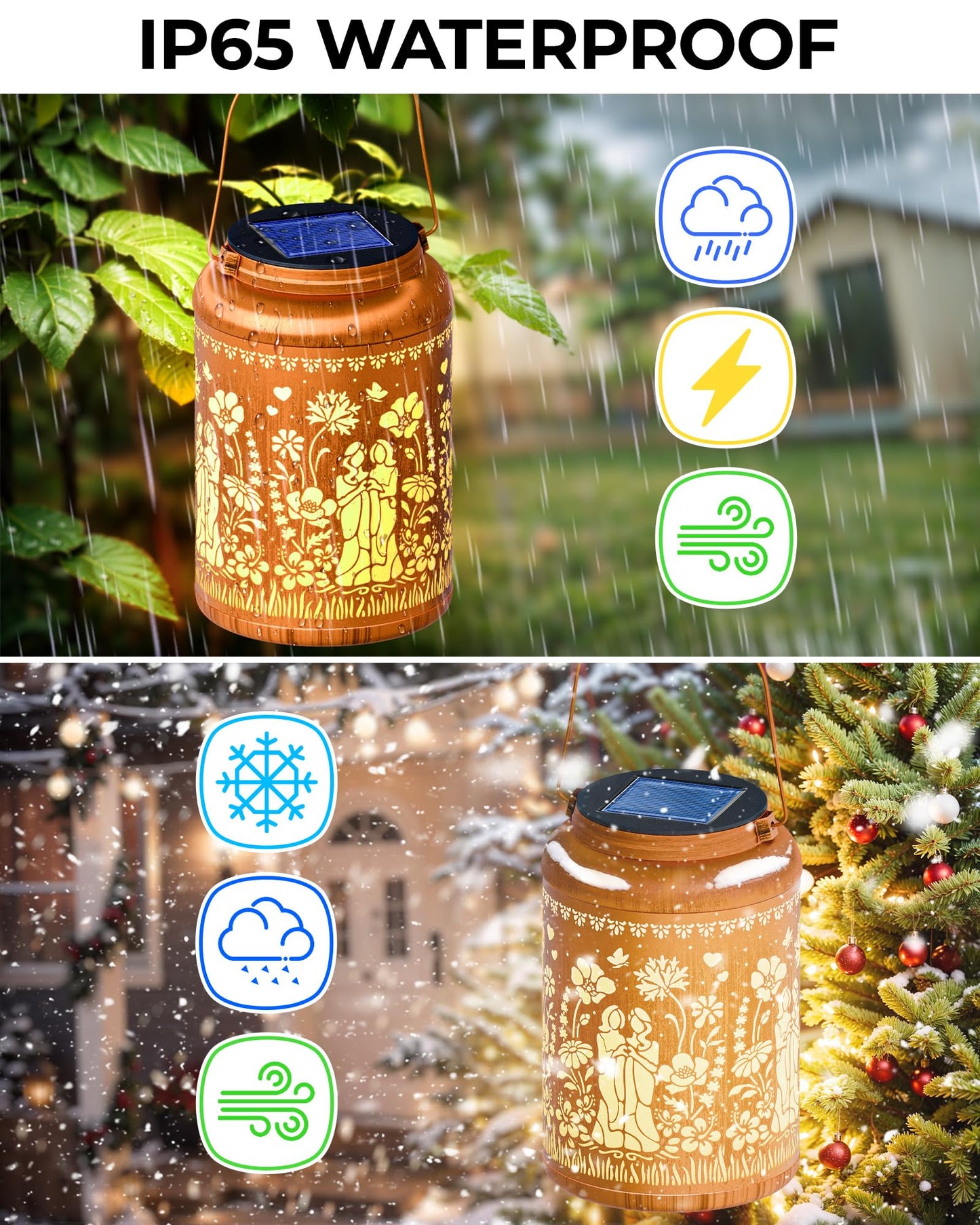 Christmas Stocking Stuffers For Women Solar Lanterns Outdoor Waterproof Sister Gifts From Sister Sister Birthday Gifts  Best Friend Gifts For Women Friendship Bestie (Sister  1)