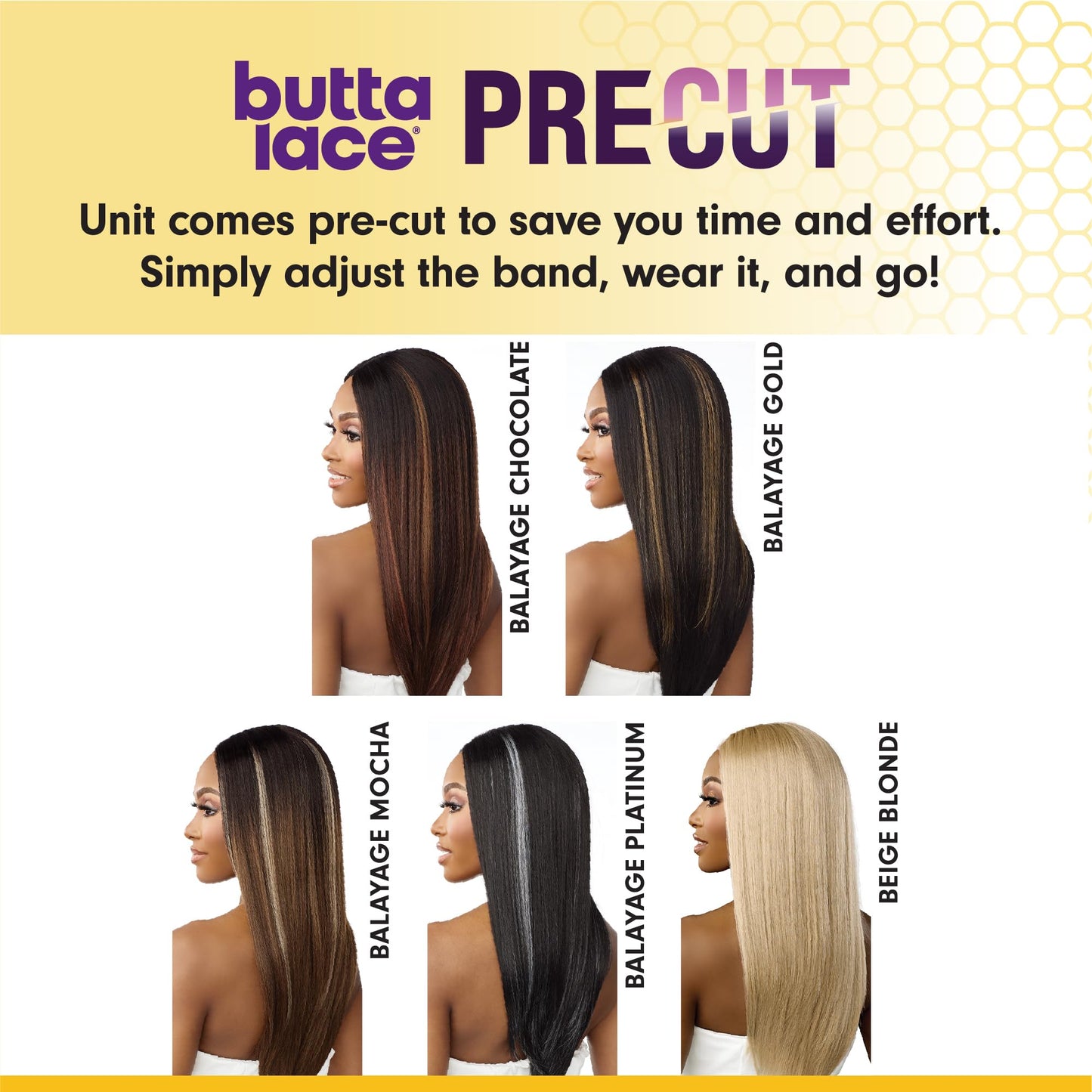 Sensationnel Butta Lace Precut Wigs - Unit 12 Glueless Extra Wide 5 Inch Deep Parting Synthetic Pre Tweezed Smaller Knot Hairlin