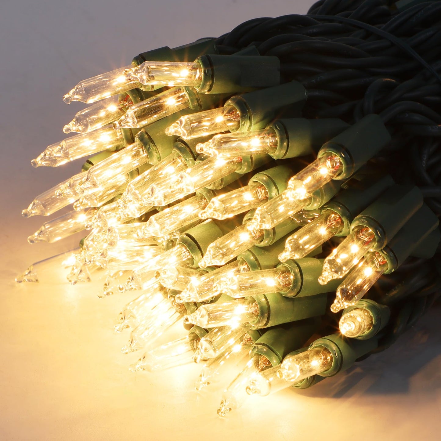 Watereem Clear Christmas String Lights  100 Count  Incandescent Mini Christmas Lights  Connectable Xmas Tree Light For Indoor Outdoor Garland Birthday Holiday Wedding Festival Party