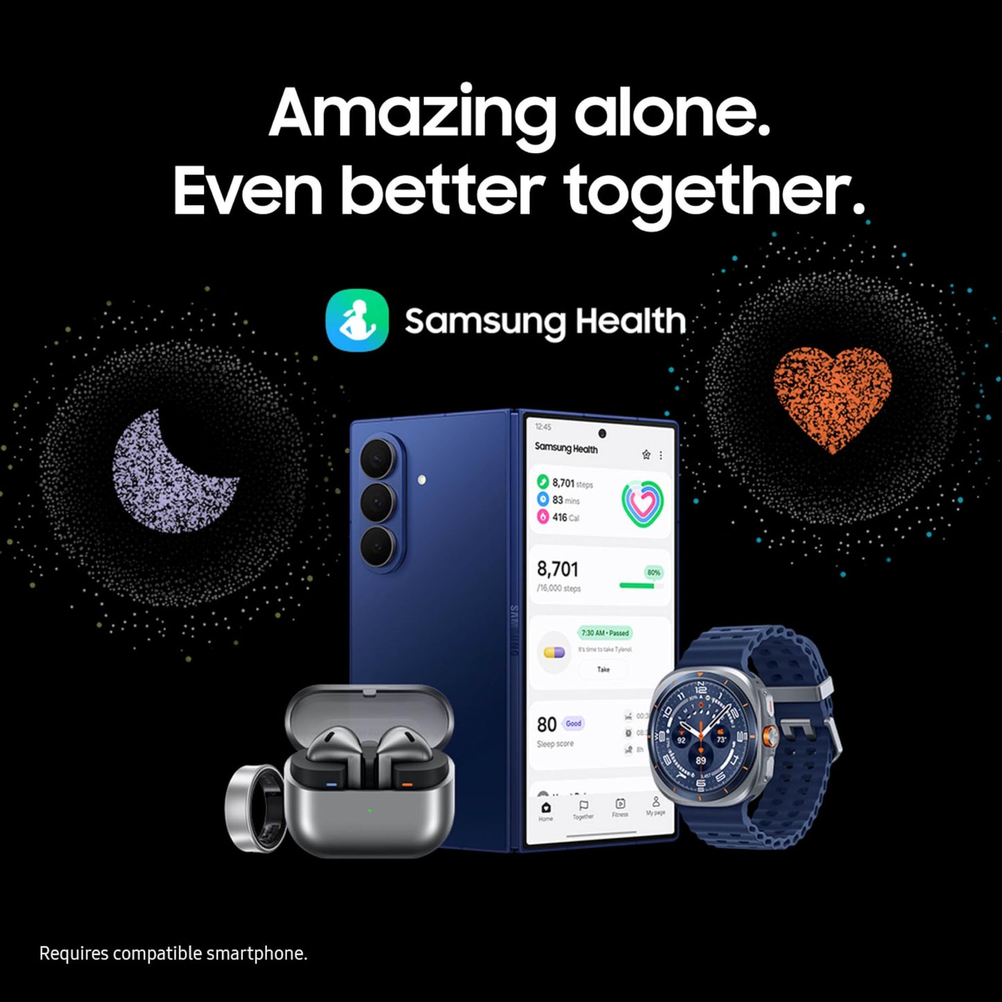 Samsung Galaxy Watch Ultra (2025) 47mm LTE Smartwatch, Titanium Casing, Advanced Sleep Coaching, Running Coach, Energy Score, Heart Rate Tracking, GPS, Titanium Gray [US Version, 2 Yr Warranty]
