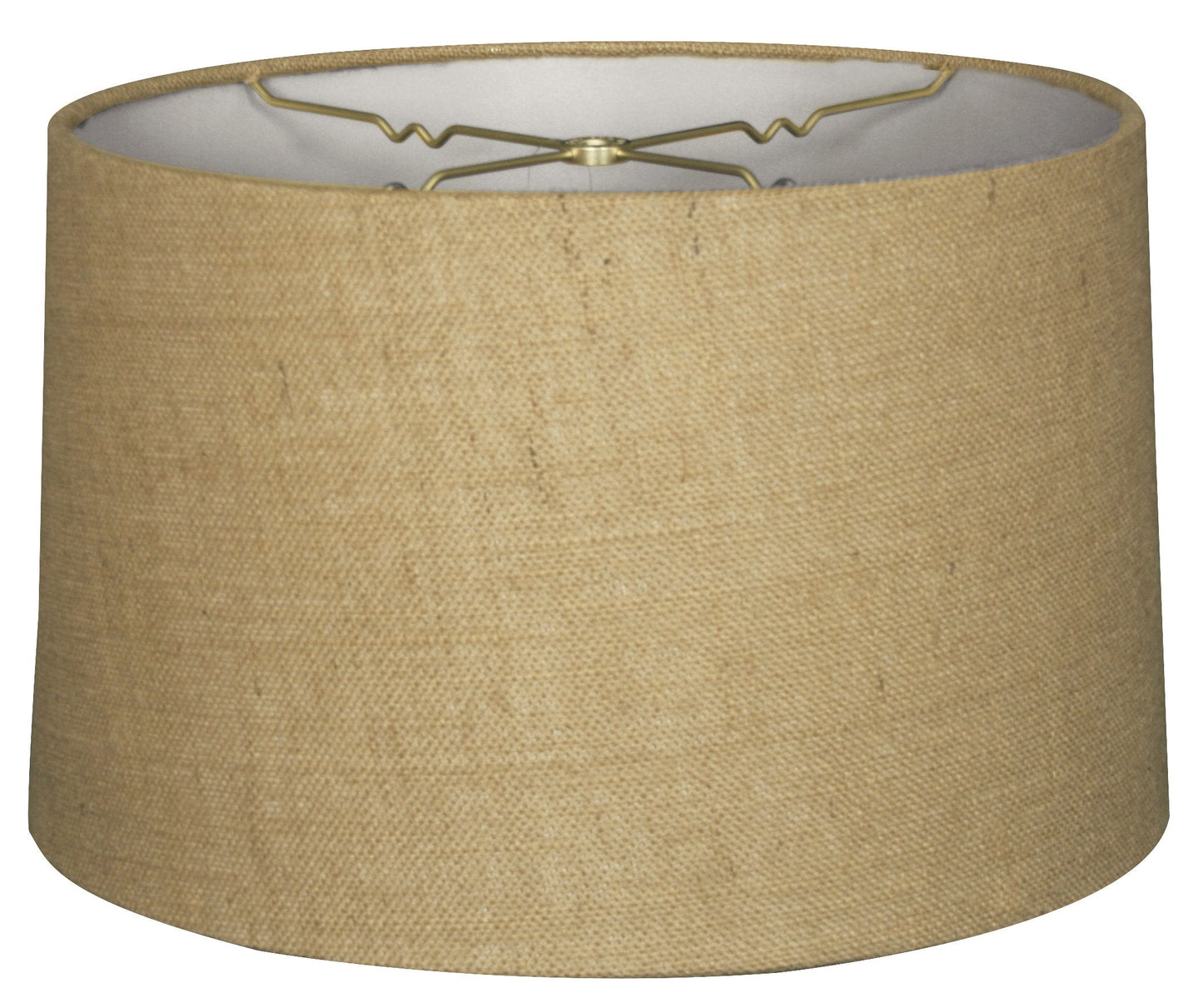 Royal Designs, Inc. Shallow Drum Lamp Shade, HB-610-18BL, Fabric, Burlap, 17 x 18 x 11.5