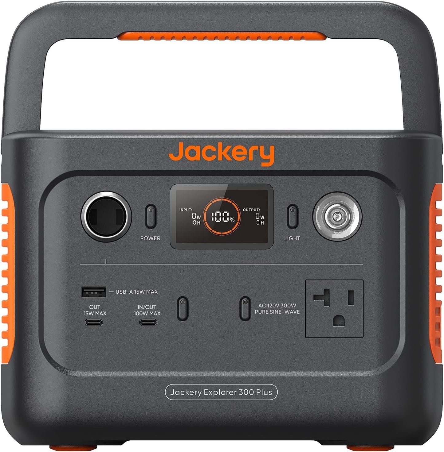 Jackery Explorer 300 Plus Portable Power Station, 288Wh Backup Lifepo4 Battery, 300W Ac Outlet, 3.75 Kg Solar Generator For Rv,