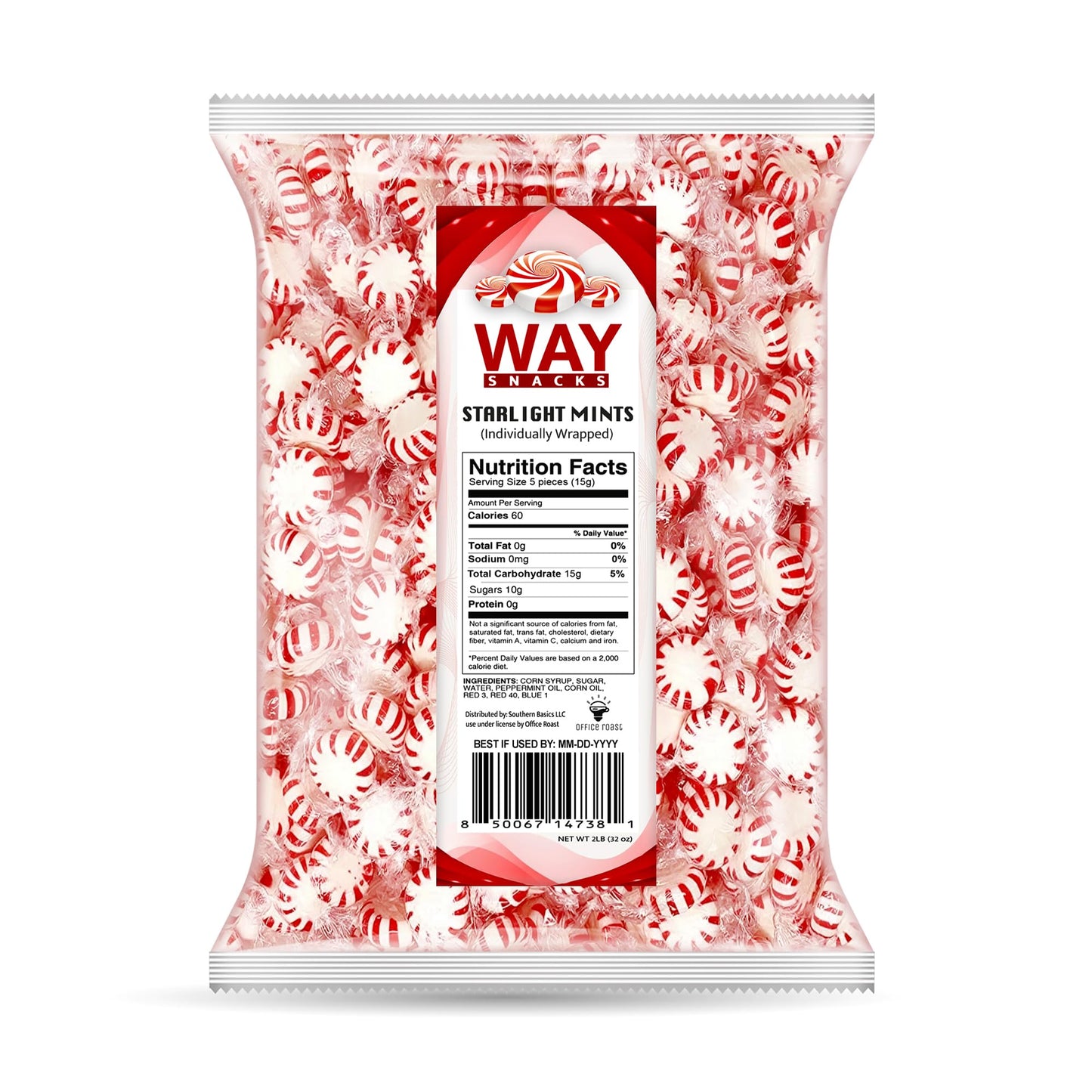 Individually Wrapped Fruit Hard Candies with Juicy Center, Bulk Bag for Pinata Stuffers, Party Treats & Candy Buffet Favors (2LB