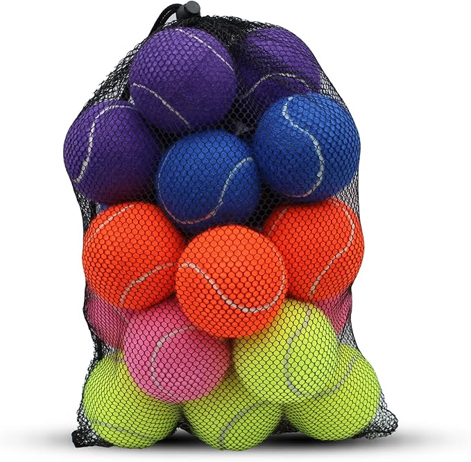 SHYUJAJIE Tennis Balls, 20 Pack Training Tennis Balls,High Elasticity Practice Tennis for Beginner, Exercise Playing Balls...