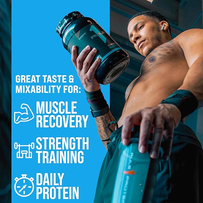 Rule One Proteins Whey Blend - Lightly Salted Caramel, 24g Fast-Acting Whey Protein Concentrates, Isolates, and Hydrolysates Per Serving, with Naturally Occurring EAAs and BCAAs, 2lbs