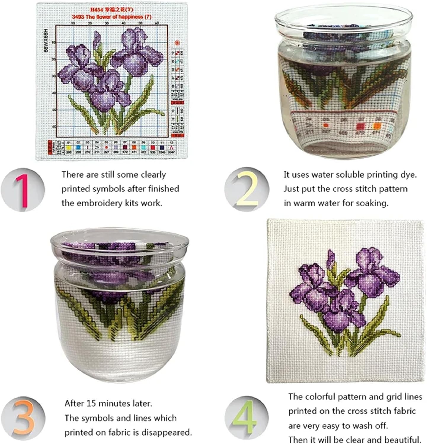 Magxvouy Cross Stitch Kits Stamped Full Range of Embroidery Kits,Cross Stitch Patterns Needlework Kits for Beginners 11CT Printed Kits&Blue Peafowl 16x20 inch