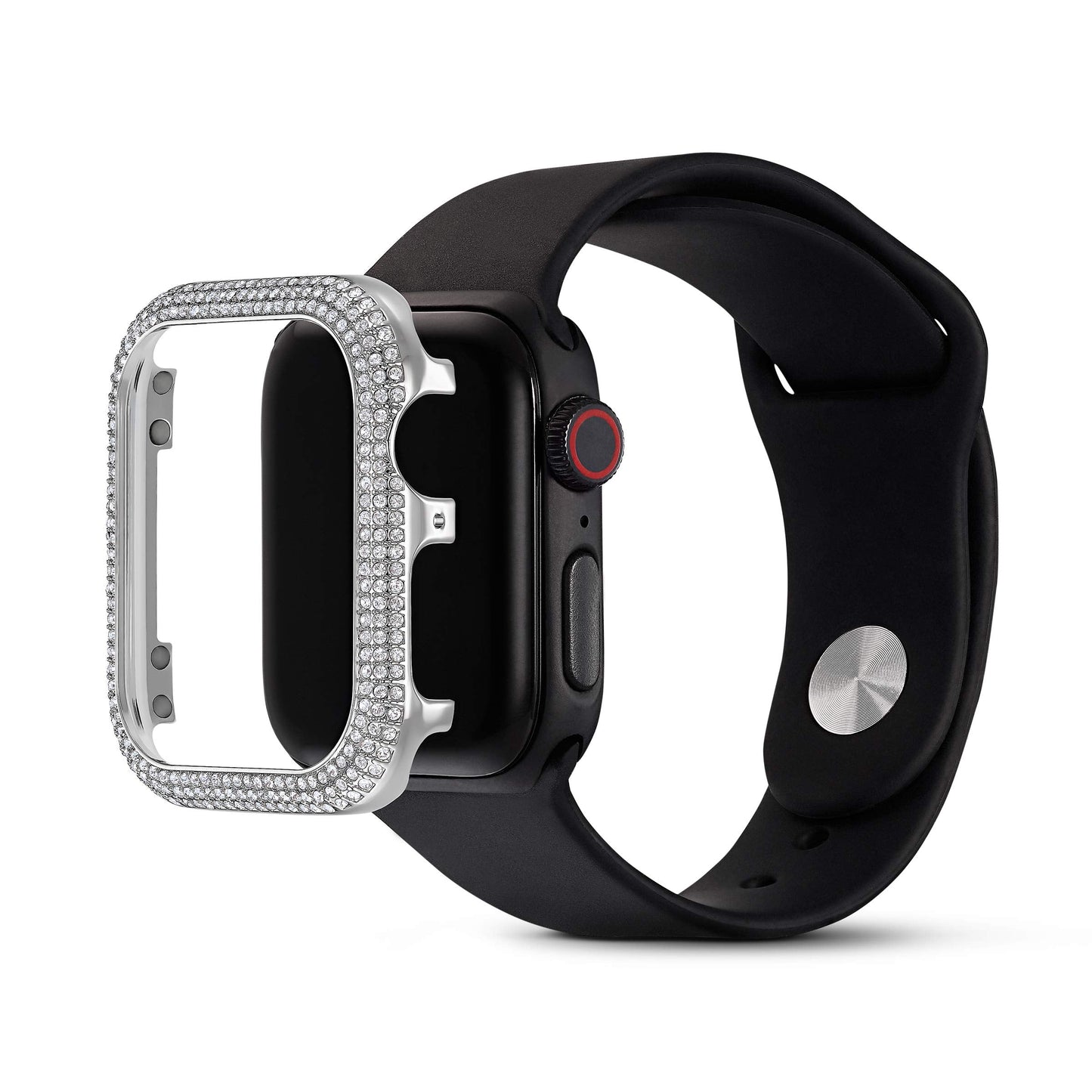 Swarovski Sparkling Smartwatch Case Compatible With Apple Watch Series 4 And 5, 40Mm, Silver Tone