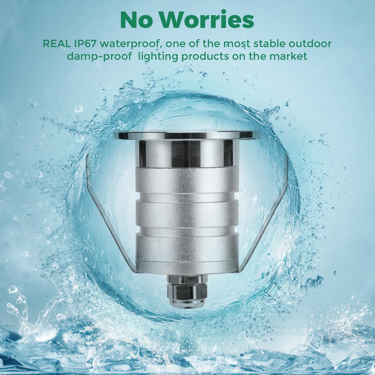 Gardencoin Outdoor Recessed Led Lights  Heavy Duty Soffit And Deck Lighting Flush Mount  3W 12-24V Low Voltage Landscape In Ground Well Light  Underwater Pond Light  Dimmable Widely Used  5000K 6Pack
