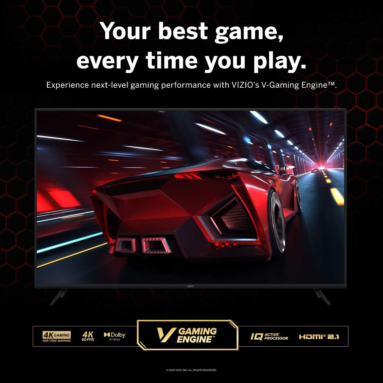50 Inch 4K Smart TV, V-Series UHD LED HDR Television with Apple Airplay and Chromecast Built-In