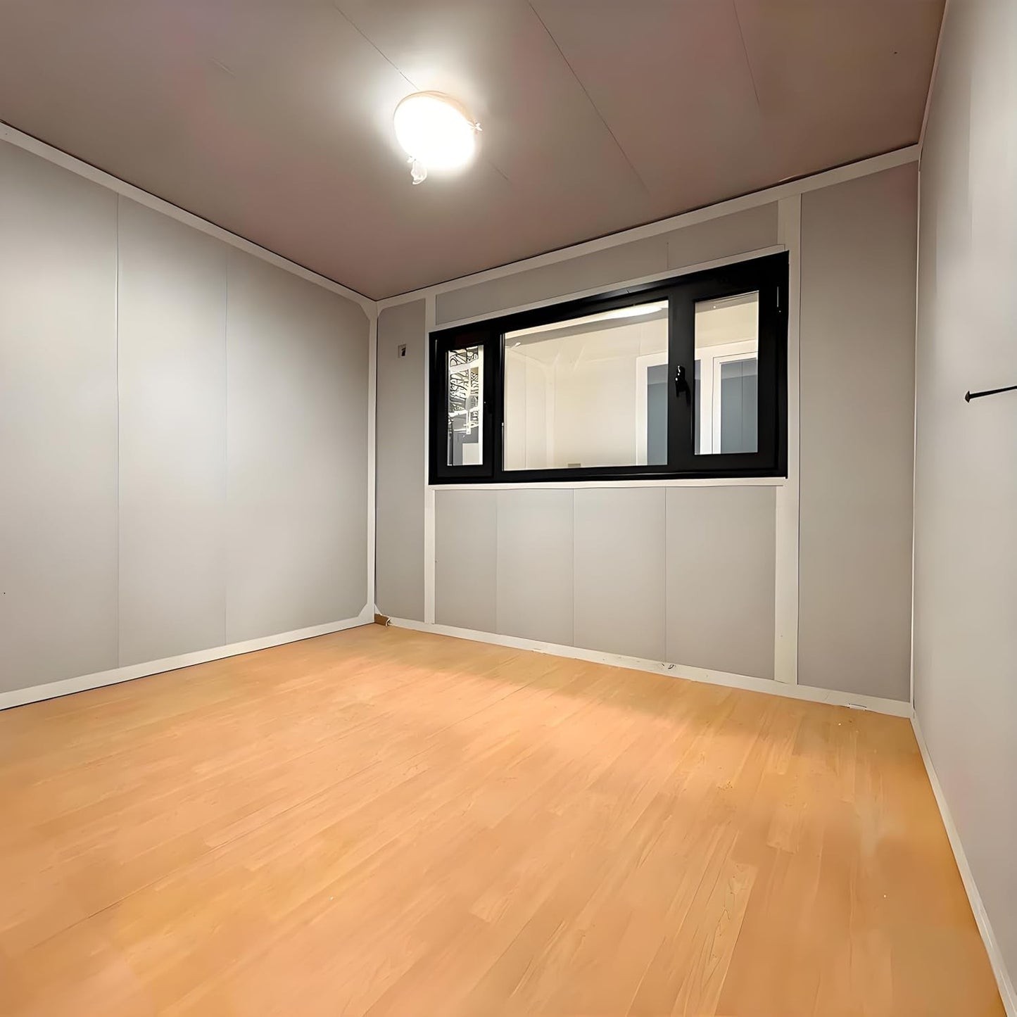 Modern Expandable Prefab Tiny Villa – 20Ft Foldable Container House with 2 Bedrooms,Fully Equipped Kitchen & Bathroom,Portable Prefabricated Modular Home for Family Living,Rental Cabin,Guest Suite