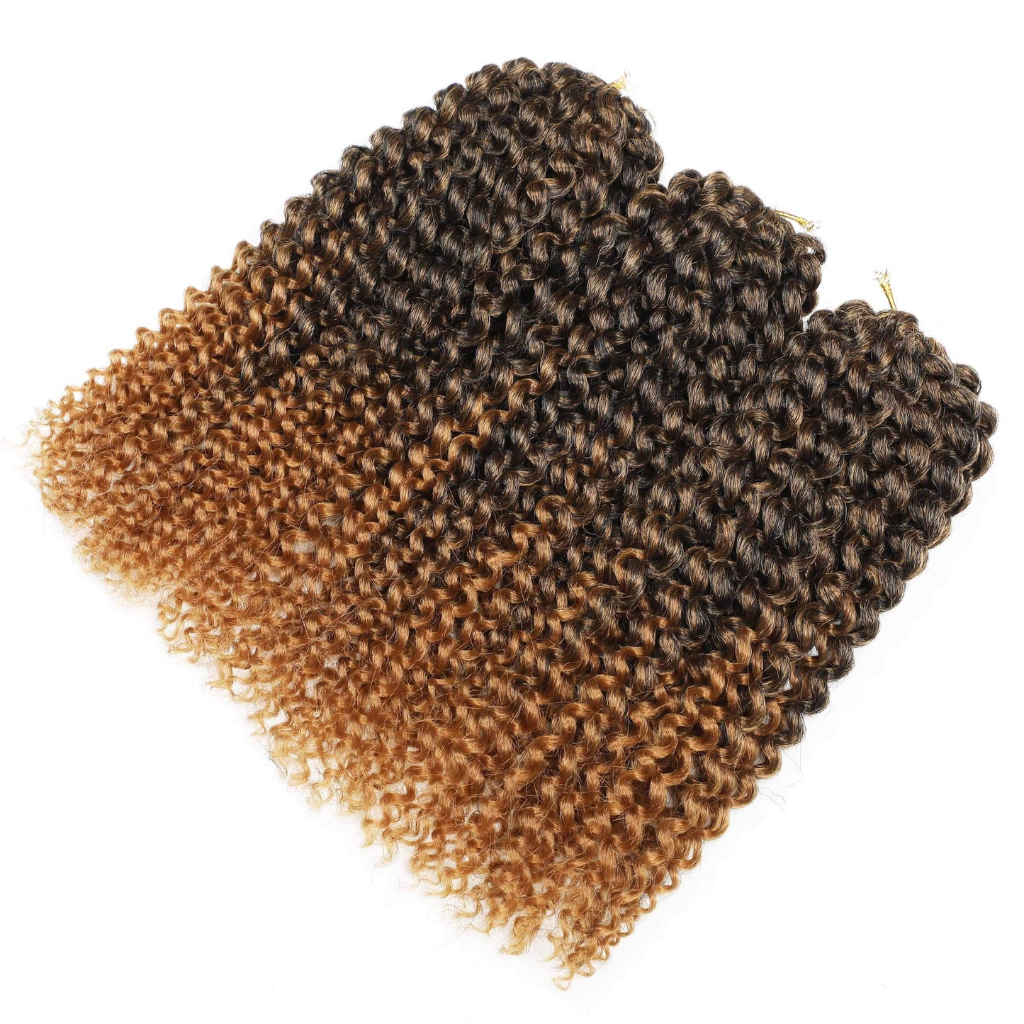 Sharopul Kinky Curl Ombre Color 3little pcs/pack 8Inch 60roots 110gram Afro Kinky Twist Hair Crochet Braids Synthetic Crochet Ha