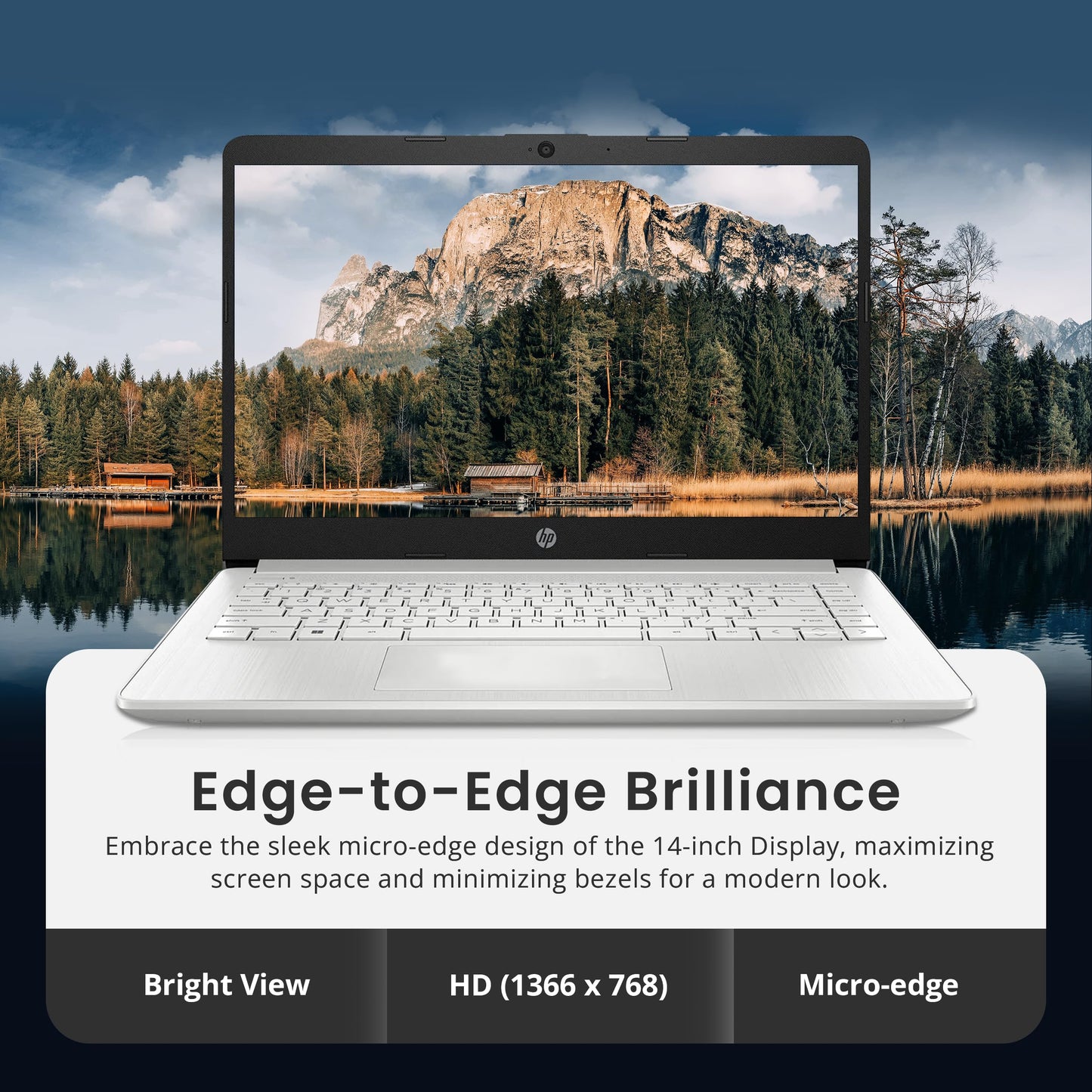 Hp Flagship 14 Laptop With 1 Year Office 365 | 8Gb Ram | 1.28Tb Storage(128Gb Emmc & 160Gb Docking Station & 1Tb Cloud Storage)