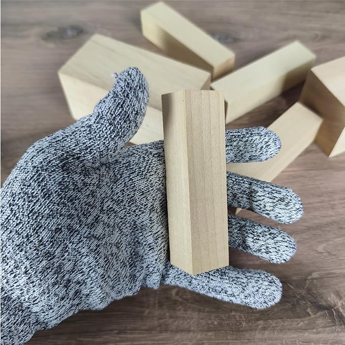 9PCS Basswood Carving Blocks with 2 Sizes，Whittling Wood Carving Kit,Soft Basswood for Carving(4"x1"x1",4"x2"x2")