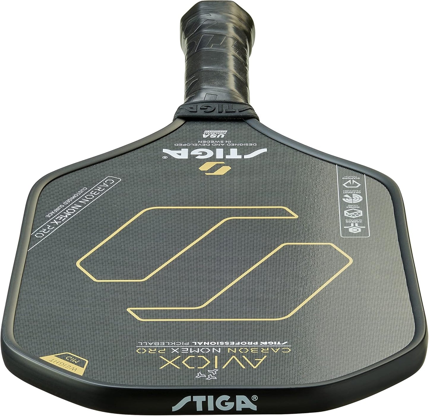 STIGA Aviox Pickleball Paddle | Midweight Paddle - USAPA Approved - Designed in Sweden