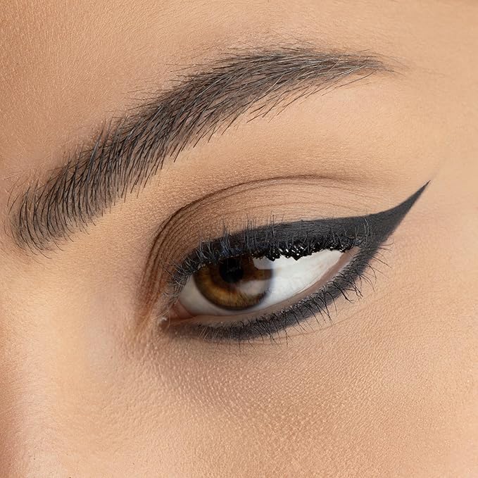 Radiant Professional Black Waterproof Eyeliner Pencil - Eyeliner Waterproof Smudge Proof for Woman - Long Lasting Under Eye Pencil for Smoky Eye - Soft Waterline Eye liner with Smudger Tool -Black(01)