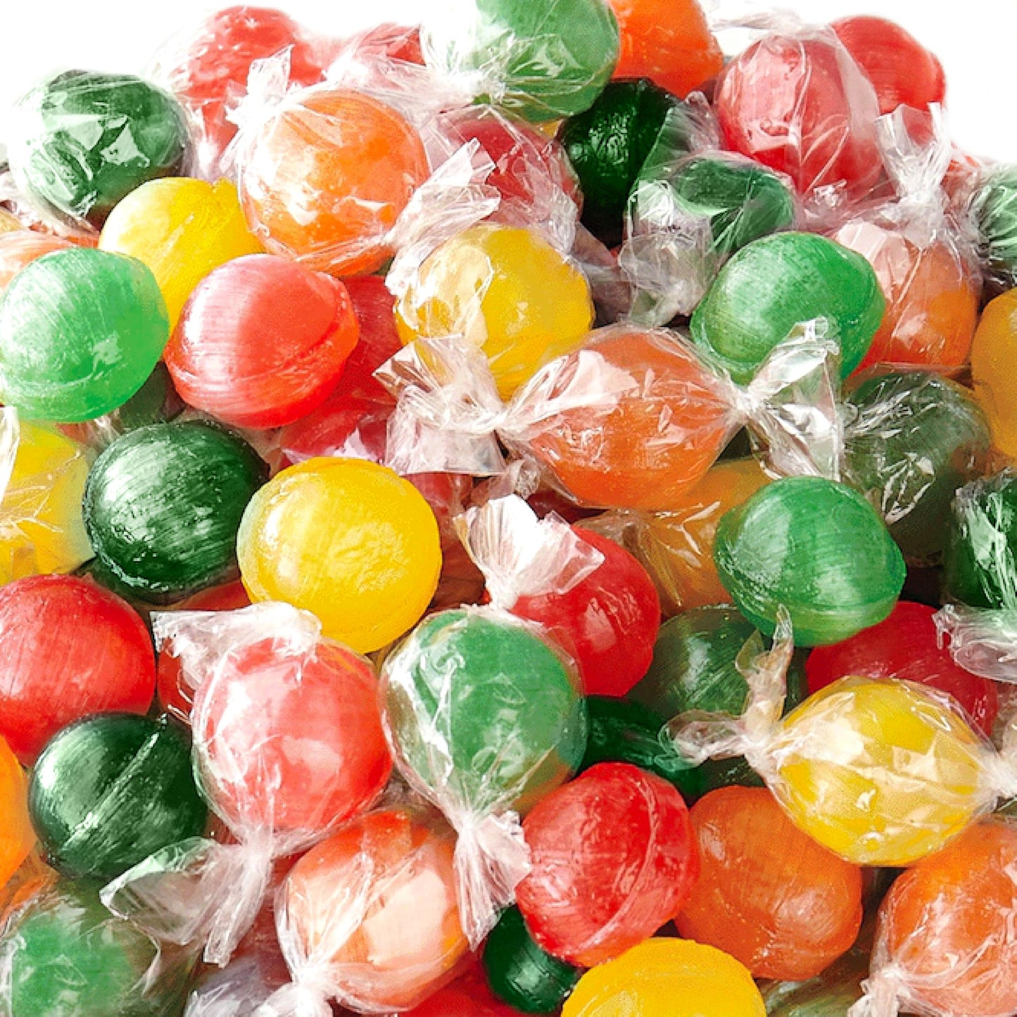 Sour Balls Hard Candy | 2 Pound Bag | Assorted Fruit Flavors | Sour Candy Individually Wrapped | Lemon  Cherry  Lime  Orange Flavors Candy for Office  Parties  and Jars