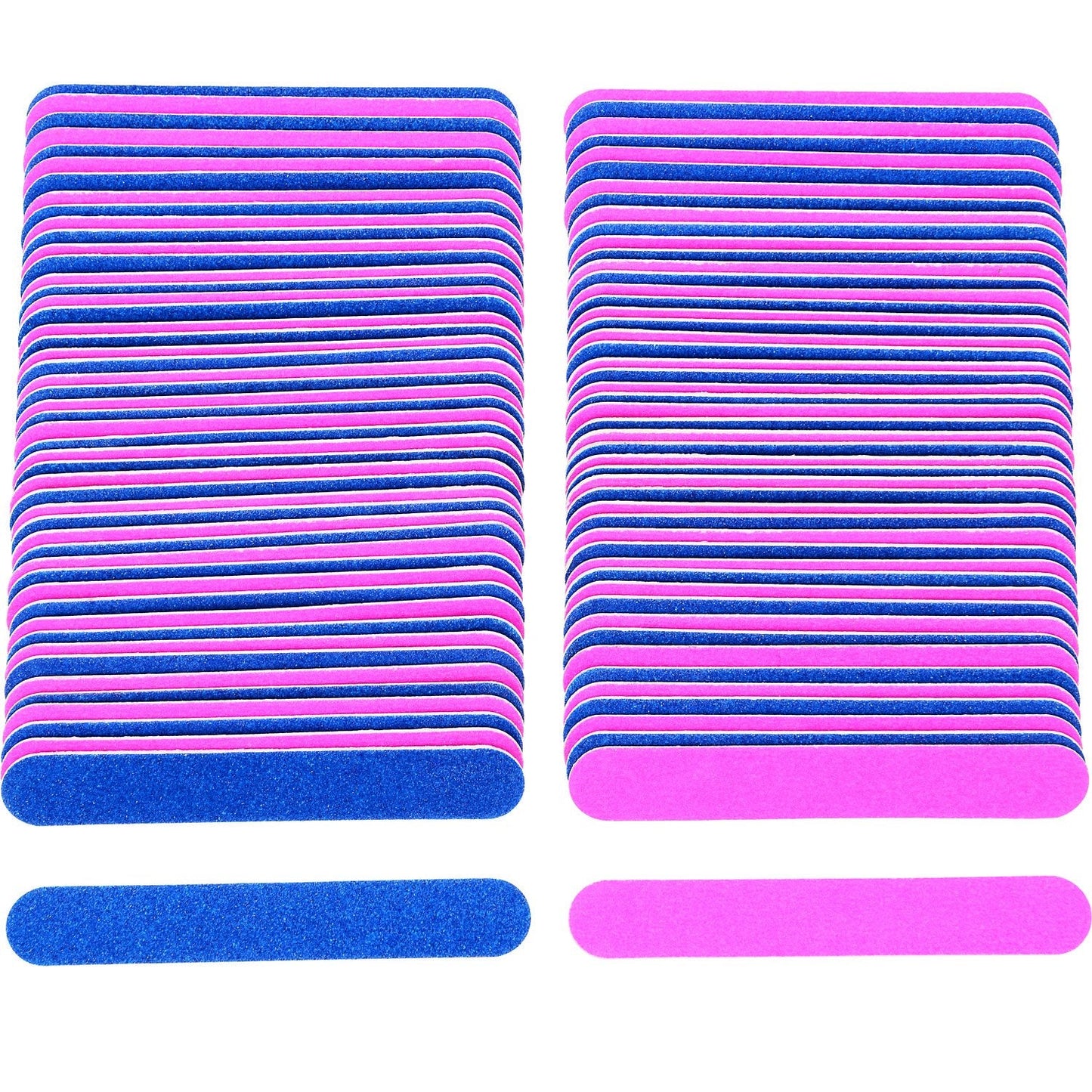 100 Pieces Emery Boards for Nails Disposable Nail Files Double Sided Manicure Tools (3 inch)