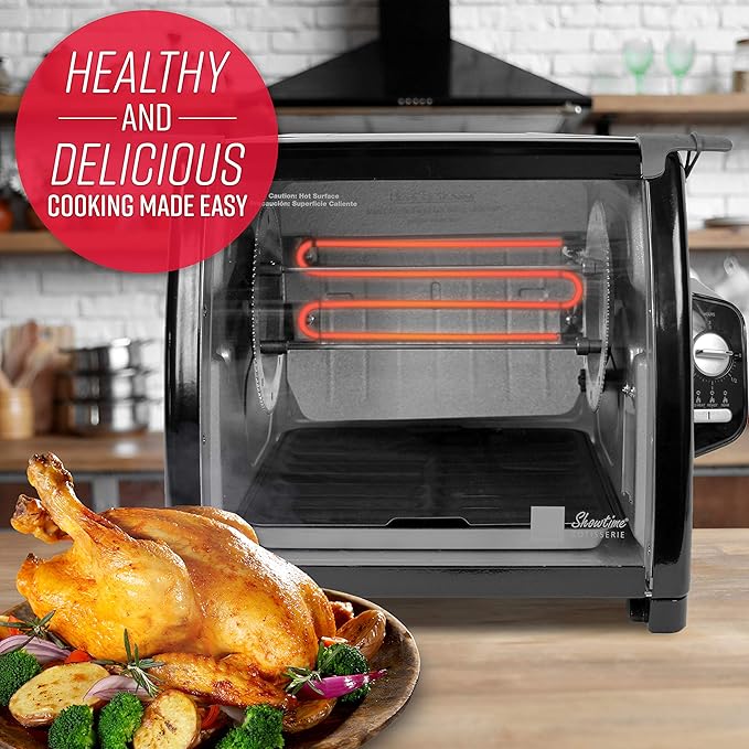 Ronco 5500 Series Rotisserie Oven, Black