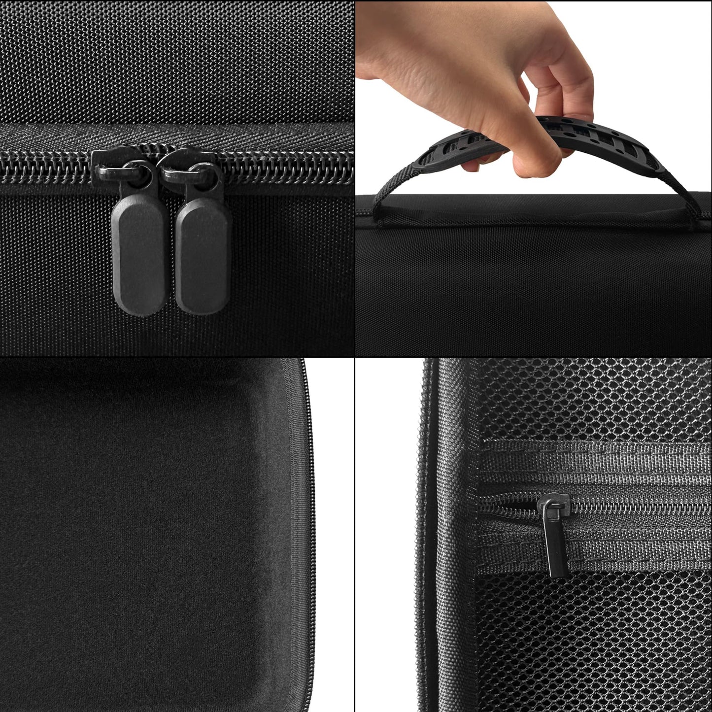 Musiin Audio Samplers Case Compatible With Roland Sp-404Mkii, Sp-404A, Sp-404Sx, Sp-404, Smooth Dual Zippers, Spacious Top Mesh