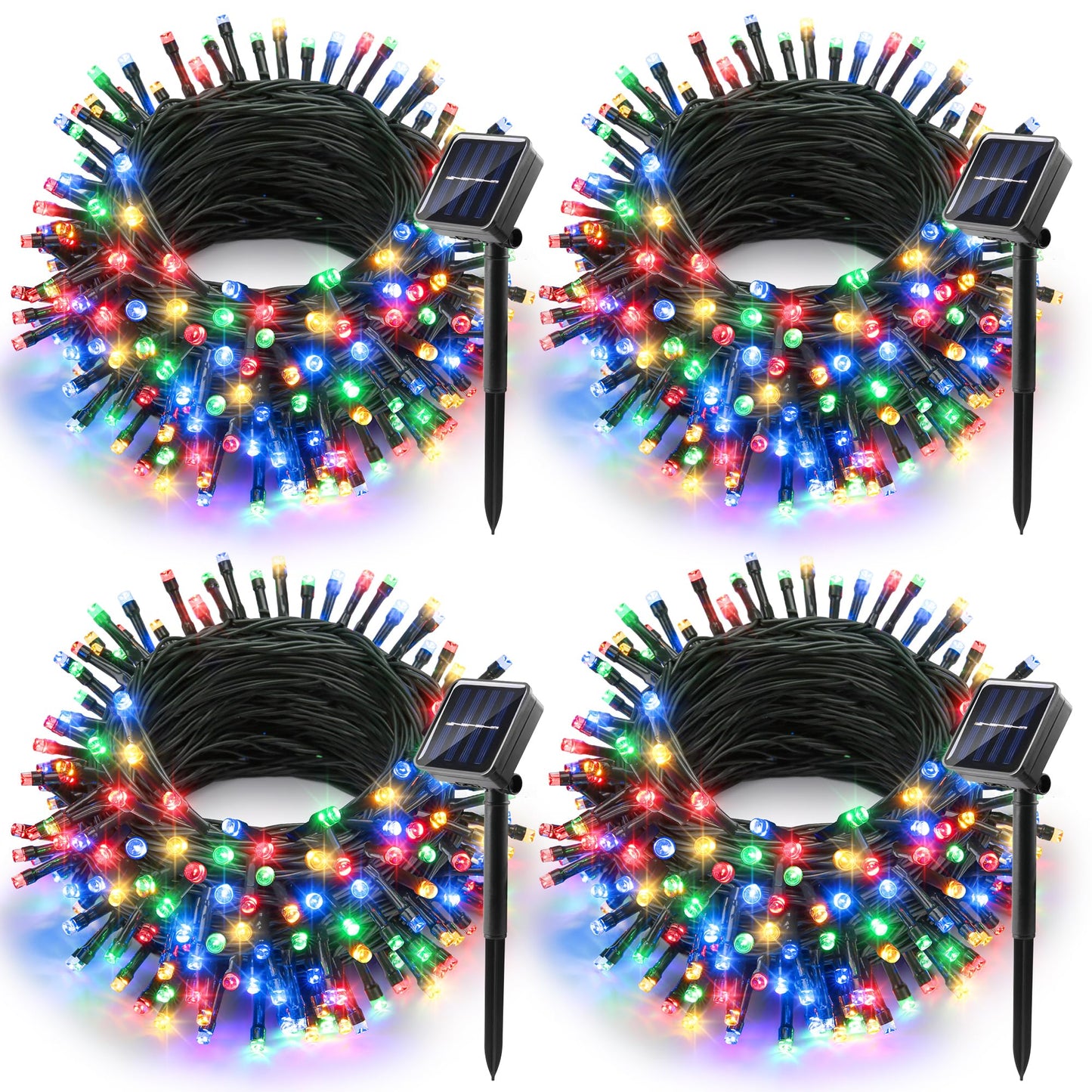 Joomer Solar String Lights, 156FT 400LED, 8 Lighting Modes, Waterproof, Outdoor Fairy Lights, Multicolor