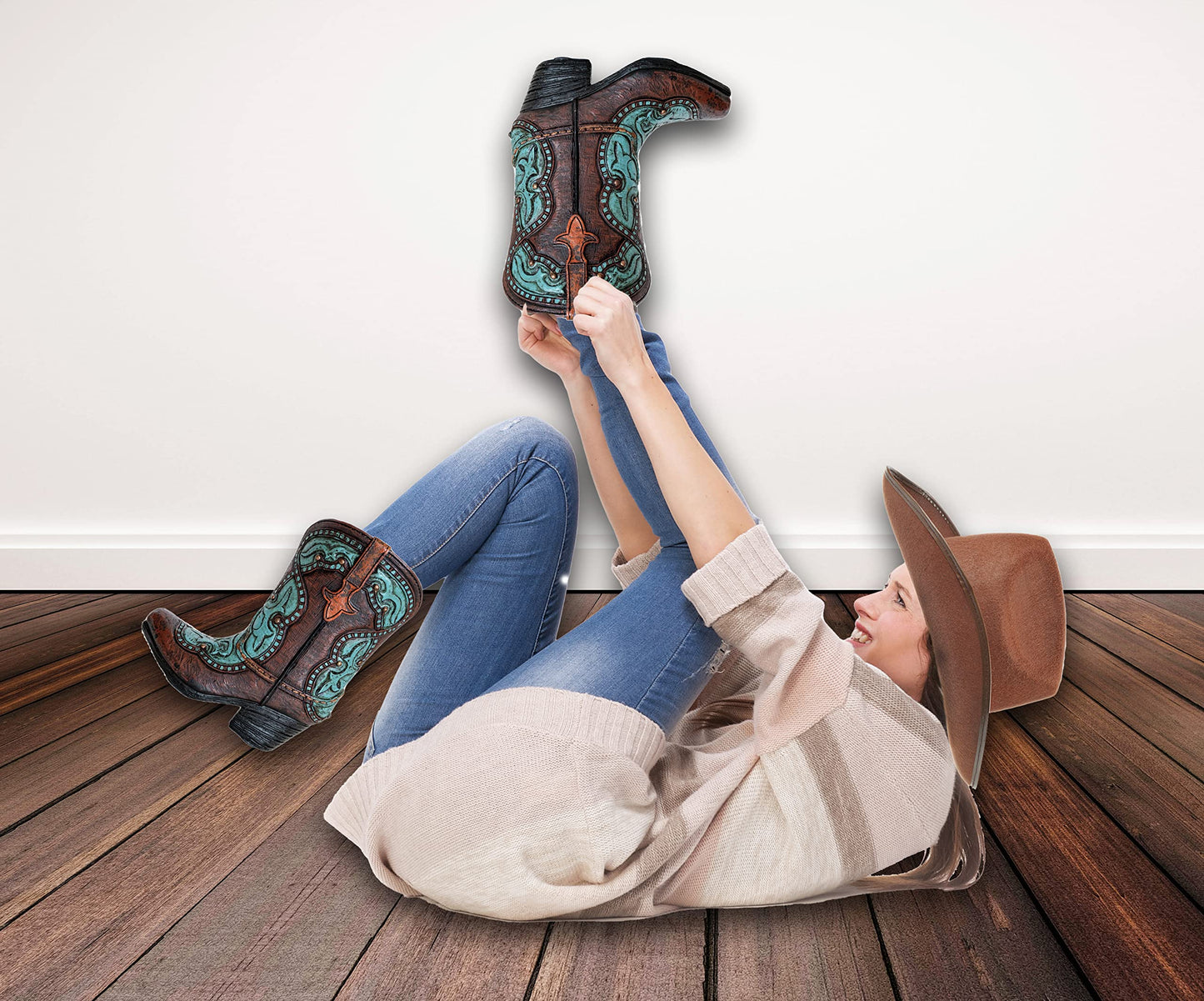 SOUTHWESTERN Boot Hooks Boot Pullers Wood Handles (14")