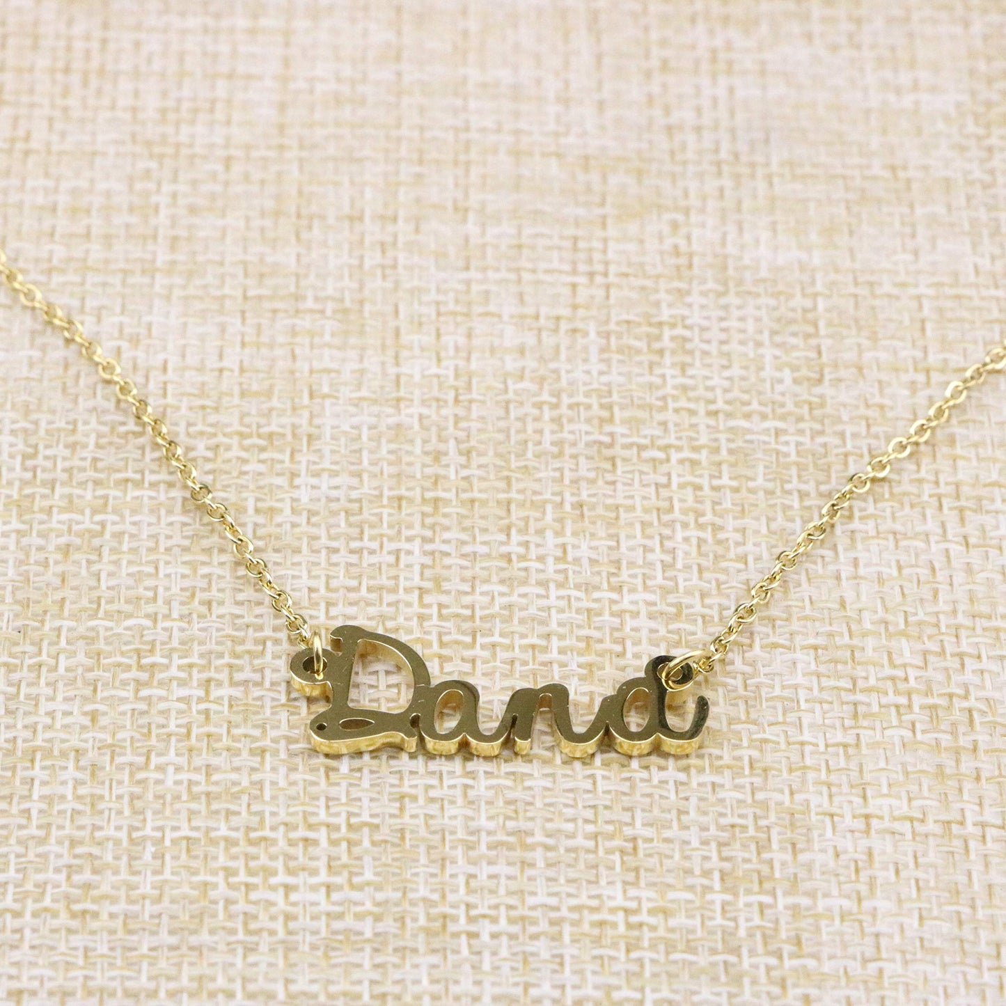 Yiyang Christmas Necklaces for Women Personalized Name Necklace 14K Gold Plated Stainless Steel Graduation Jewelry for Women Dan