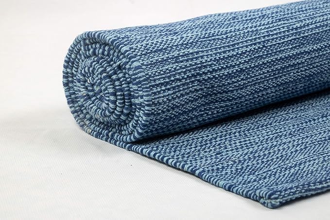 Live Well 360 Handmade Organic Cotton Yoga Mat - Non-Toxic, Chemical-free and All Natural Cloth Yoga Mat - Exercise, Worko...