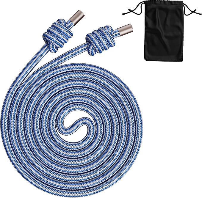 Flow Rope Exercise Jump Rope – 1.5lb Weighted Flow Jump Rope for Cardio, Boxing, HIIT & Upper Body Fitness – Adjustable Do...