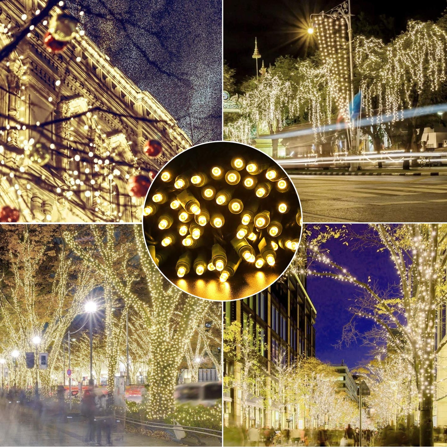 Aiddomm Christmas Lights Warm White 50 Counts  Christmas Lights Outdoor Warm White Commercial Grade Waterproof Ip65  25Ft 5Mm Outdoor Mini Led  Xmas For Tree
